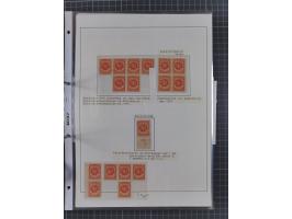 1922/23, interessante, ungebraucht/postfrische und gestempelte Spezial-Sammlung ex Mi.-Nr. 73-181 mit Einheiten, Randstücken,