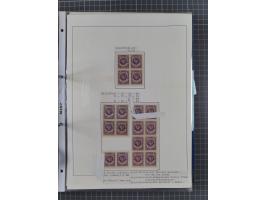 1922/23, interessante, ungebraucht/postfrische und gestempelte Spezial-Sammlung ex Mi.-Nr. 73-181 mit Einheiten, Randstücken,