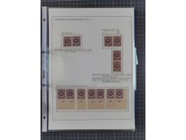 1922/23, interessante, ungebraucht/postfrische und gestempelte Spezial-Sammlung ex Mi.-Nr. 73-181 mit Einheiten, Randstücken,