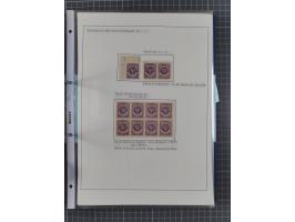 1922/23, interessante, ungebraucht/postfrische und gestempelte Spezial-Sammlung ex Mi.-Nr. 73-181 mit Einheiten, Randstücken,