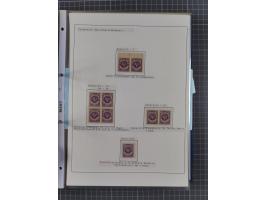 1922/23, interessante, ungebraucht/postfrische und gestempelte Spezial-Sammlung ex Mi.-Nr. 73-181 mit Einheiten, Randstücken,