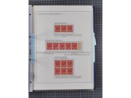 1922/23, interessante, ungebraucht/postfrische und gestempelte Spezial-Sammlung ex Mi.-Nr. 73-181 mit Einheiten, Randstücken,