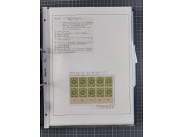 1922/23, interessante, ungebraucht/postfrische und gestempelte Spezial-Sammlung ex Mi.-Nr. 73-181 mit Einheiten, Randstücken,