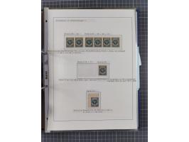 1922/23, interessante, ungebraucht/postfrische und gestempelte Spezial-Sammlung ex Mi.-Nr. 73-181 mit Einheiten, Randstücken,