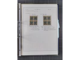 1922/23, interessante, ungebraucht/postfrische und gestempelte Spezial-Sammlung ex Mi.-Nr. 73-181 mit Einheiten, Randstücken,