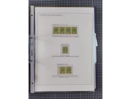 1922/23, interessante, ungebraucht/postfrische und gestempelte Spezial-Sammlung ex Mi.-Nr. 73-181 mit Einheiten, Randstücken,