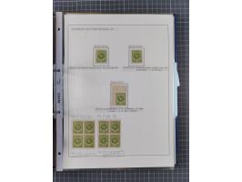 1922/23, interessante, ungebraucht/postfrische und gestempelte Spezial-Sammlung ex Mi.-Nr. 73-181 mit Einheiten, Randstücken,