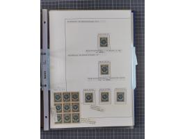 1922/23, interessante, ungebraucht/postfrische und gestempelte Spezial-Sammlung ex Mi.-Nr. 73-181 mit Einheiten, Randstücken,