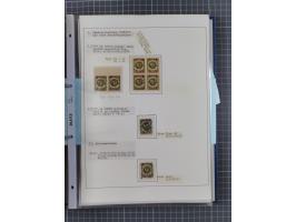 1922/23, interessante, ungebraucht/postfrische und gestempelte Spezial-Sammlung ex Mi.-Nr. 73-181 mit Einheiten, Randstücken,