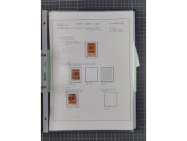 1922/23, interessante, ungebraucht/postfrische und gestempelte Spezial-Sammlung ex Mi.-Nr. 73-181 mit Einheiten, Randstücken,