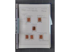 1922/23, interessante, ungebraucht/postfrische und gestempelte Spezial-Sammlung ex Mi.-Nr. 73-181 mit Einheiten, Randstücken,