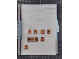 1922/23, interessante, ungebraucht/postfrische und gestempelte Spezial-Sammlung ex Mi.-Nr. 73-181 mit Einheiten, Randstücken,