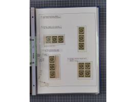 1922/23, interessante, ungebraucht/postfrische und gestempelte Spezial-Sammlung ex Mi.-Nr. 73-181 mit Einheiten, Randstücken,