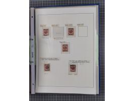 1922/23, interessante, ungebraucht/postfrische und gestempelte Spezial-Sammlung ex Mi.-Nr. 73-181 mit Einheiten, Randstücken,