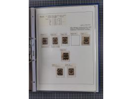 1922/23, interessante, ungebraucht/postfrische und gestempelte Spezial-Sammlung ex Mi.-Nr. 73-181 mit Einheiten, Randstücken,