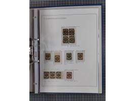 1922/23, interessante, ungebraucht/postfrische und gestempelte Spezial-Sammlung ex Mi.-Nr. 73-181 mit Einheiten, Randstücken,