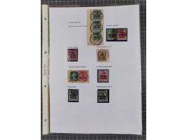 1890/1920, meist ungebrauchte und gestempelte Sammlung “Germania” mit über 40 Briefen, Karten und GSK inkl. Abstimmungsgebiet
