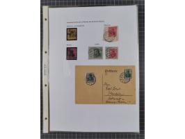 1890/1920, meist ungebrauchte und gestempelte Sammlung “Germania” mit über 40 Briefen, Karten und GSK inkl. Abstimmungsgebiet