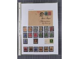 1890/1920, meist ungebrauchte und gestempelte Sammlung “Germania” mit über 40 Briefen, Karten und GSK inkl. Abstimmungsgebiet