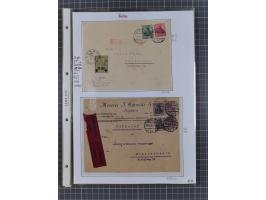 1890/1920, meist ungebrauchte und gestempelte Sammlung “Germania” mit über 40 Briefen, Karten und GSK inkl. Abstimmungsgebiet