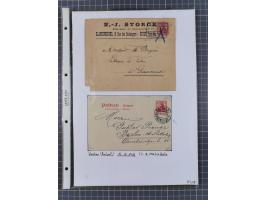 1890/1920, meist ungebrauchte und gestempelte Sammlung “Germania” mit über 40 Briefen, Karten und GSK inkl. Abstimmungsgebiet