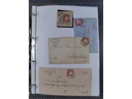 1872/74, interessante Sammlung mit ca. 100 Briefen und Karten sowie zwei Briefstücken mit meist klaren Stempeln, dabei Einzel