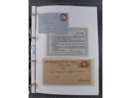 1872/74, interessante Sammlung mit ca. 100 Briefen und Karten sowie zwei Briefstücken mit meist klaren Stempeln, dabei Einzel