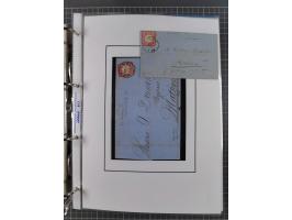 1872/74, interessante Sammlung mit ca. 100 Briefen und Karten sowie zwei Briefstücken mit meist klaren Stempeln, dabei Einzel