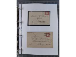 1872/74, interessante Sammlung mit ca. 100 Briefen und Karten sowie zwei Briefstücken mit meist klaren Stempeln, dabei Einzel