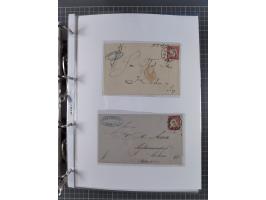 1872/74, interessante Sammlung mit ca. 100 Briefen und Karten sowie zwei Briefstücken mit meist klaren Stempeln, dabei Einzel