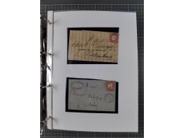 1872/74, interessante Sammlung mit ca. 100 Briefen und Karten sowie zwei Briefstücken mit meist klaren Stempeln, dabei Einzel