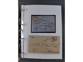 1872/74, interessante Sammlung mit ca. 100 Briefen und Karten sowie zwei Briefstücken mit meist klaren Stempeln, dabei Einzel