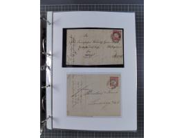 1872/74, interessante Sammlung mit ca. 100 Briefen und Karten sowie zwei Briefstücken mit meist klaren Stempeln, dabei Einzel