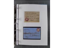 1872/74, interessante Sammlung mit ca. 100 Briefen und Karten sowie zwei Briefstücken mit meist klaren Stempeln, dabei Einzel