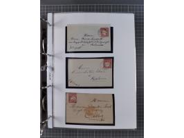 1872/74, interessante Sammlung mit ca. 100 Briefen und Karten sowie zwei Briefstücken mit meist klaren Stempeln, dabei Einzel