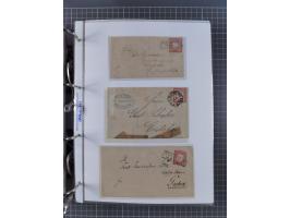 1872/74, interessante Sammlung mit ca. 100 Briefen und Karten sowie zwei Briefstücken mit meist klaren Stempeln, dabei Einzel