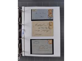 1872/74, interessante Sammlung mit ca. 100 Briefen und Karten sowie zwei Briefstücken mit meist klaren Stempeln, dabei Einzel