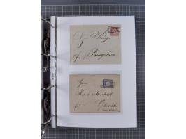 1872/74, interessante Sammlung mit ca. 100 Briefen und Karten sowie zwei Briefstücken mit meist klaren Stempeln, dabei Einzel