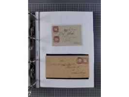 1872/74, interessante Sammlung mit ca. 100 Briefen und Karten sowie zwei Briefstücken mit meist klaren Stempeln, dabei Einzel