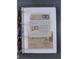 1872/74, interessante Sammlung mit ca. 100 Briefen und Karten sowie zwei Briefstücken mit meist klaren Stempeln, dabei Einzel