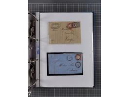 1872/74, interessante Sammlung mit ca. 100 Briefen und Karten sowie zwei Briefstücken mit meist klaren Stempeln, dabei Einzel