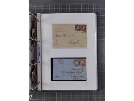 1872/74, interessante Sammlung mit ca. 100 Briefen und Karten sowie zwei Briefstücken mit meist klaren Stempeln, dabei Einzel