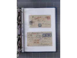 1872/74, interessante Sammlung mit ca. 100 Briefen und Karten sowie zwei Briefstücken mit meist klaren Stempeln, dabei Einzel