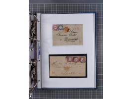 1872/74, interessante Sammlung mit ca. 100 Briefen und Karten sowie zwei Briefstücken mit meist klaren Stempeln, dabei Einzel