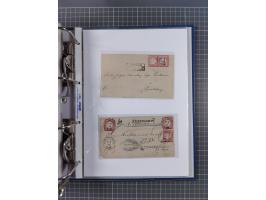 1872/74, interessante Sammlung mit ca. 100 Briefen und Karten sowie zwei Briefstücken mit meist klaren Stempeln, dabei Einzel