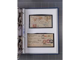 1872/74, interessante Sammlung mit ca. 100 Briefen und Karten sowie zwei Briefstücken mit meist klaren Stempeln, dabei Einzel