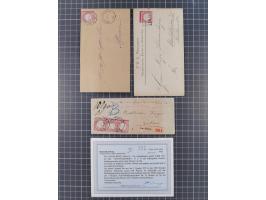 1872/74, sieben Briefe mit fast nur ausgesucht schönen Stempeln und interessanten Frankaturen bzw. Besonderheiten, dabei u.a.