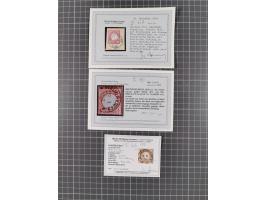 1872/74, 17 ausgesuchte Marken mit klaren Stempeln inkl. Bahnpost oder anderen Besonderheiten, meist auf Briefstücken mit u.a