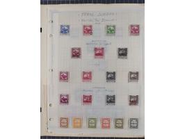 1920/70, Collection on album pages including imperf pairs and varieties, additional Iraq, Mosul and Palestine overprints.