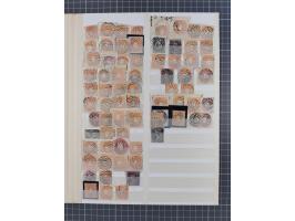 ANNABERG bis ZWICKAU, Sammlung der Nummern- und Ort Stempel auf rund 350 Marken und Briefstücken, meist sehr schöne Abschläge